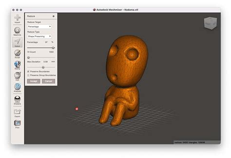 How To Reduce The File Size Of .STL And .OBJ 3D .